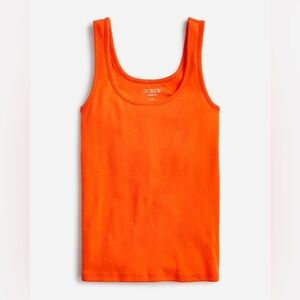 J.Crew Bra Shelf Tangerine Tank